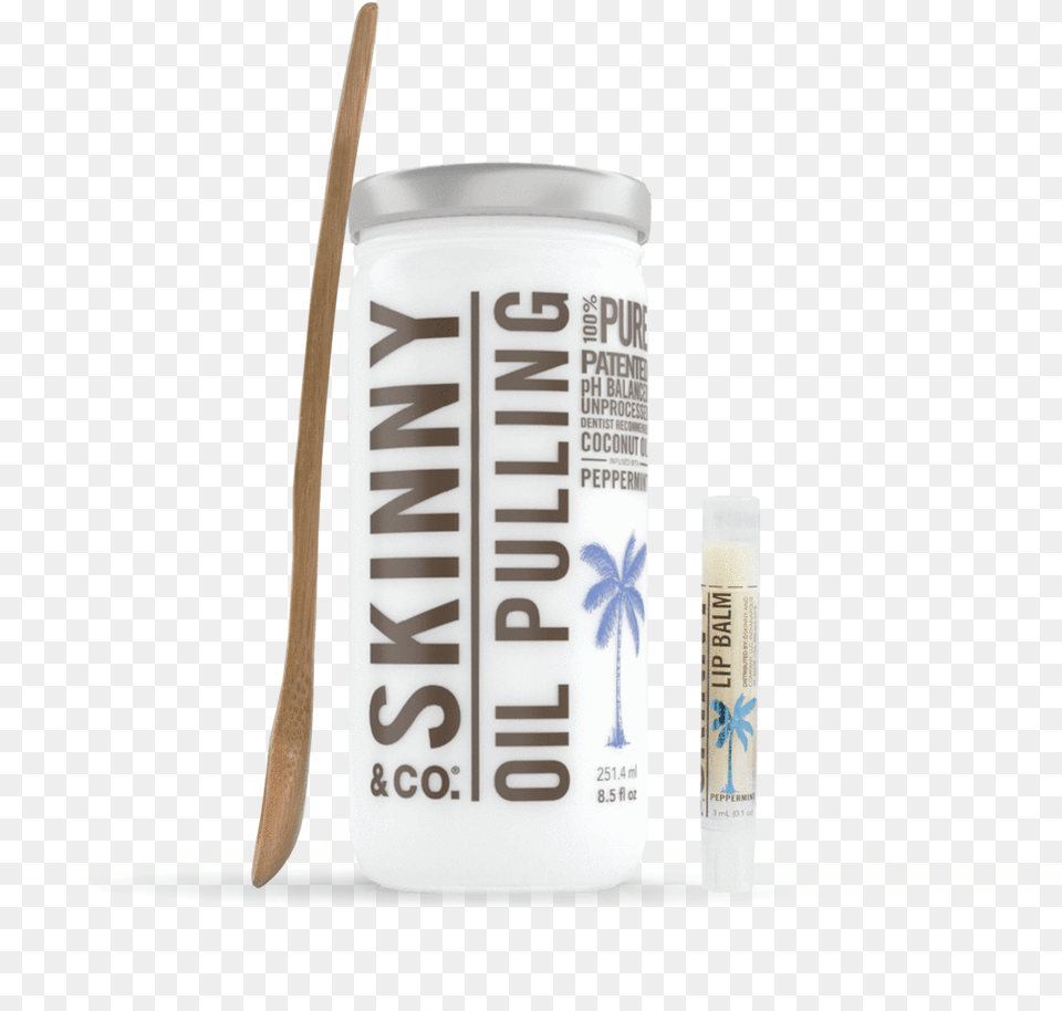 Skinny Oil Pulling Kit Cosmetics, Cutlery, Spoon, Jar, Can Free Png Download