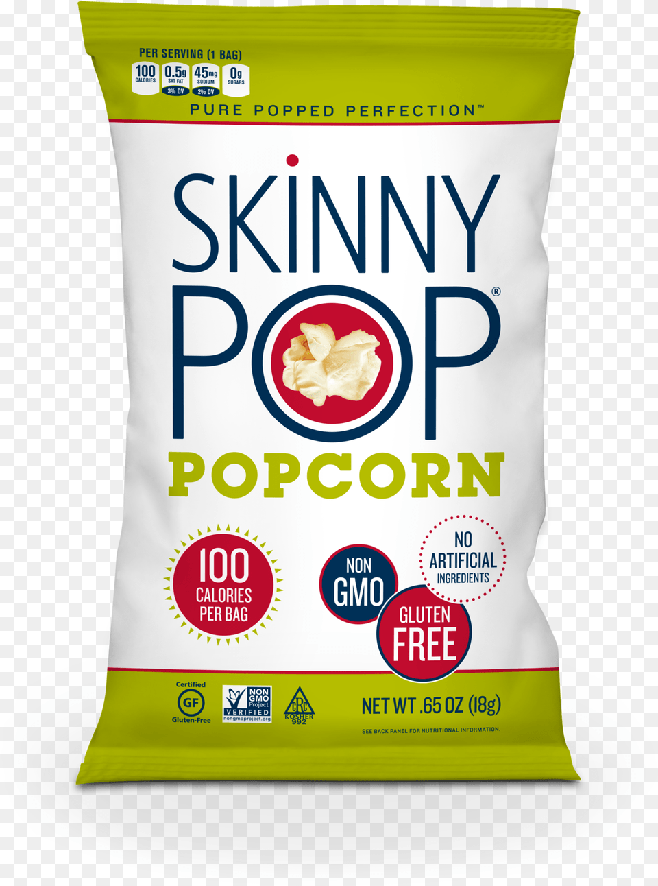 Skinny Pop Popcorn Original Skinny Pop Popcorn Real Butter, Powder, Food, Can, Tin Png Image