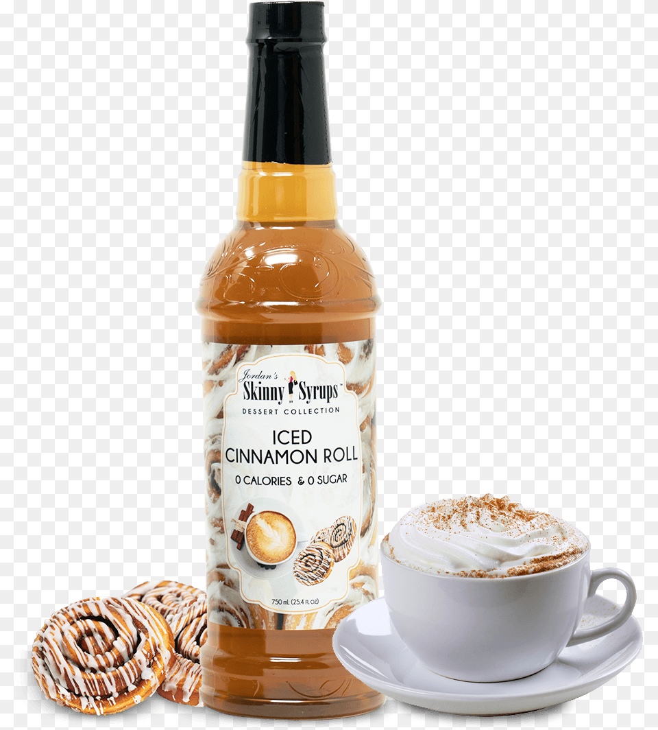 Skinny Syrup Iced Cinnamon Roll, Cup, Beverage, Coffee, Coffee Cup Png