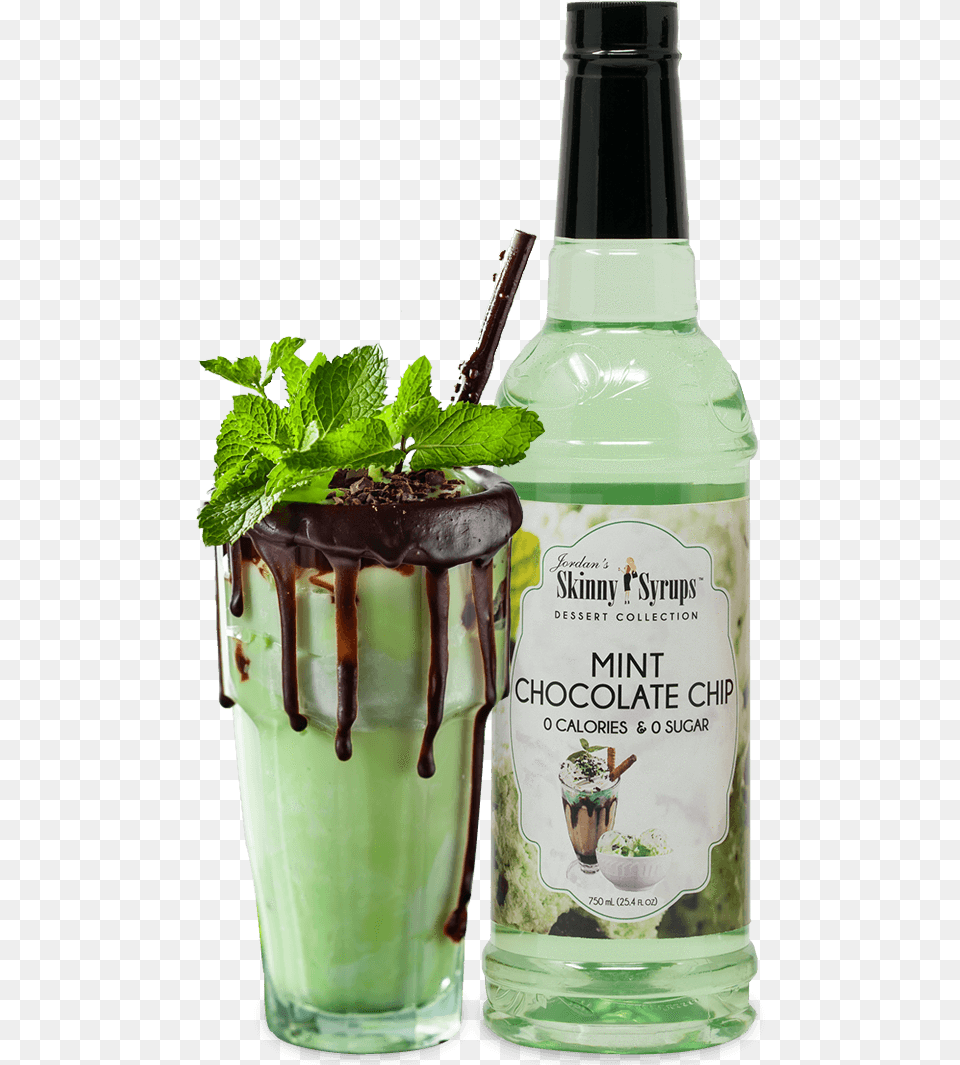 Skinny Syrups Mint, Herbs, Plant, Alcohol, Beverage Free Transparent Png