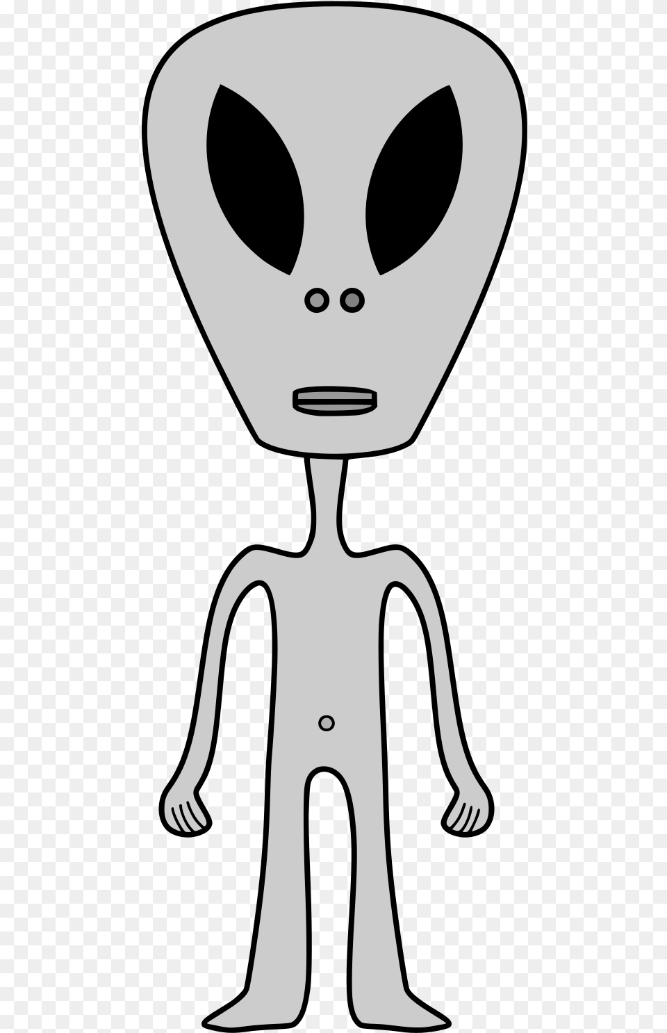 Skinny With Big Head Character, Alien, Stencil, Person Png Image