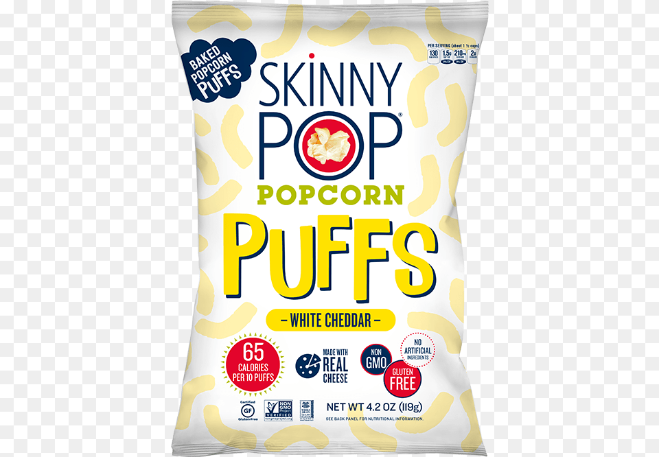 Skinnypop White Cheddar Popcorn Puffs, Powder, Flour, Food Png
