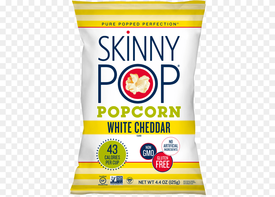 Skinnypop White Cheddar Skinnypop White Cheddar Popcorn, Powder, Food, Flour, Can Png Image