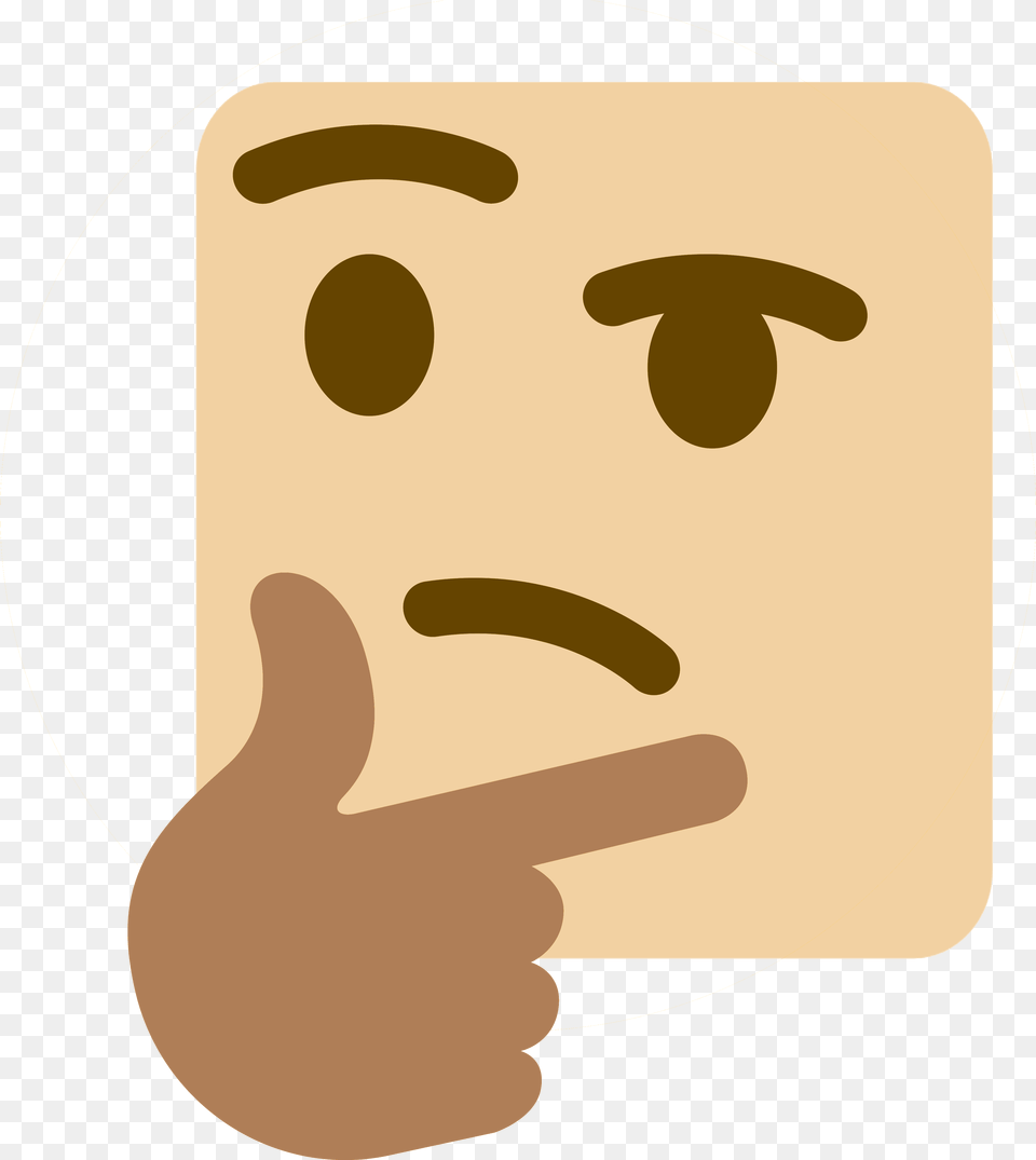 Skintonethink Thinking Discord Emoji Slack Emoji Discord Thinking Emoji, Body Part, Finger, Hand, Person Free Png