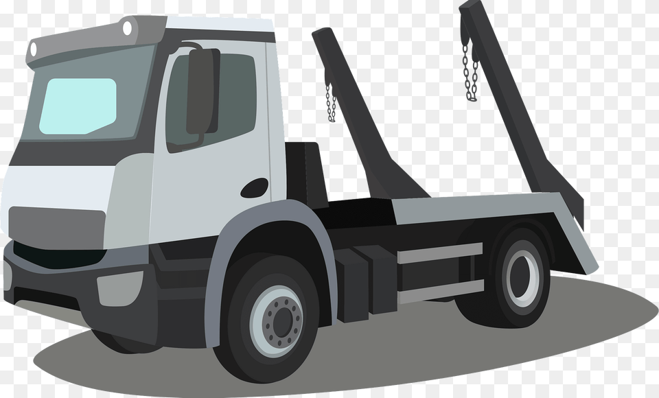 Skip Loader Clipart, Tow Truck, Transportation, Truck, Vehicle Png Image