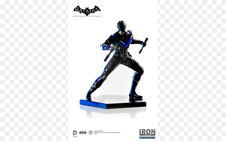 Skip To The End Of The Images Gallery Arkham Knight Nightwing 1 10 Art Scale, Adult, Male, Man, Person Free Png Download
