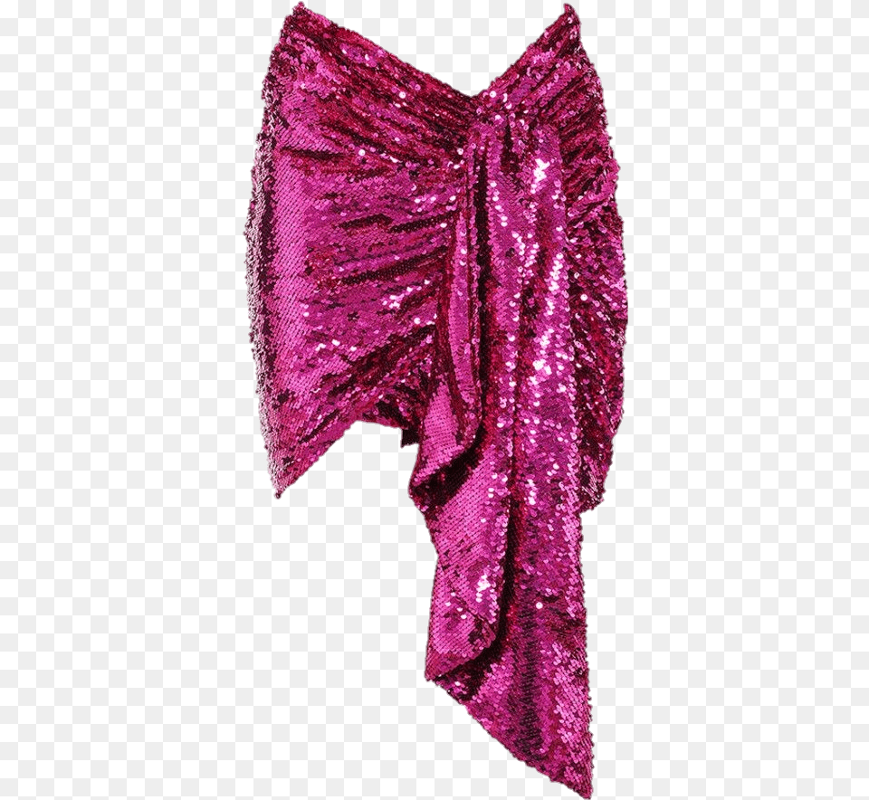 Skirt Party Pink Sequins Sequin Velvet, Purple, Clothing, Scarf, Stole Png