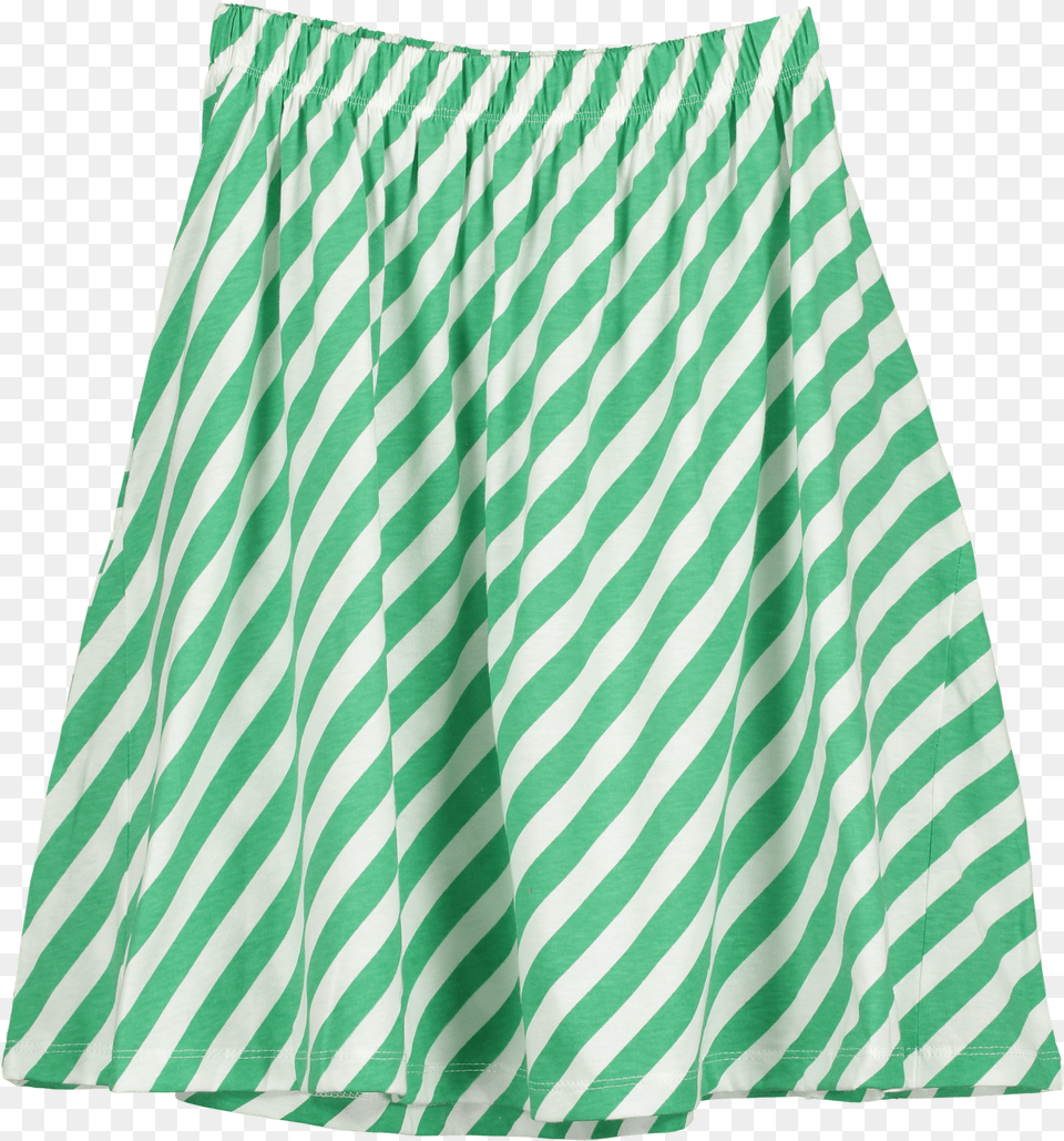 Skirt Vanilla Amp Grass Green Diagonal Stripe Miniskirt, Clothing Free Png Download