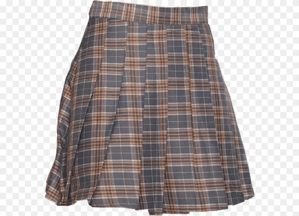 Skirt Vintage Retro Plaid Clothes Polyvore Vintage Plaid Skirt, Clothing, Shirt, Tartan, Miniskirt Free Png Download