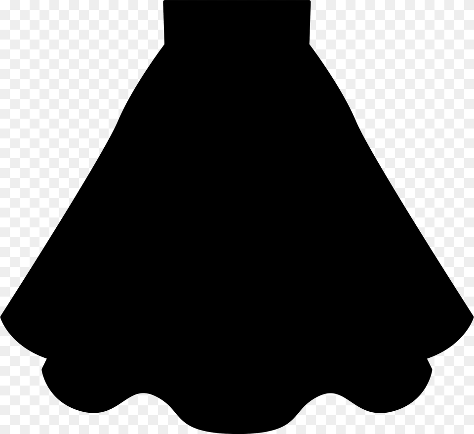 Skirt With Dots Pattern Clipart, Fashion, Silhouette, Formal Wear, Clothing Png Image