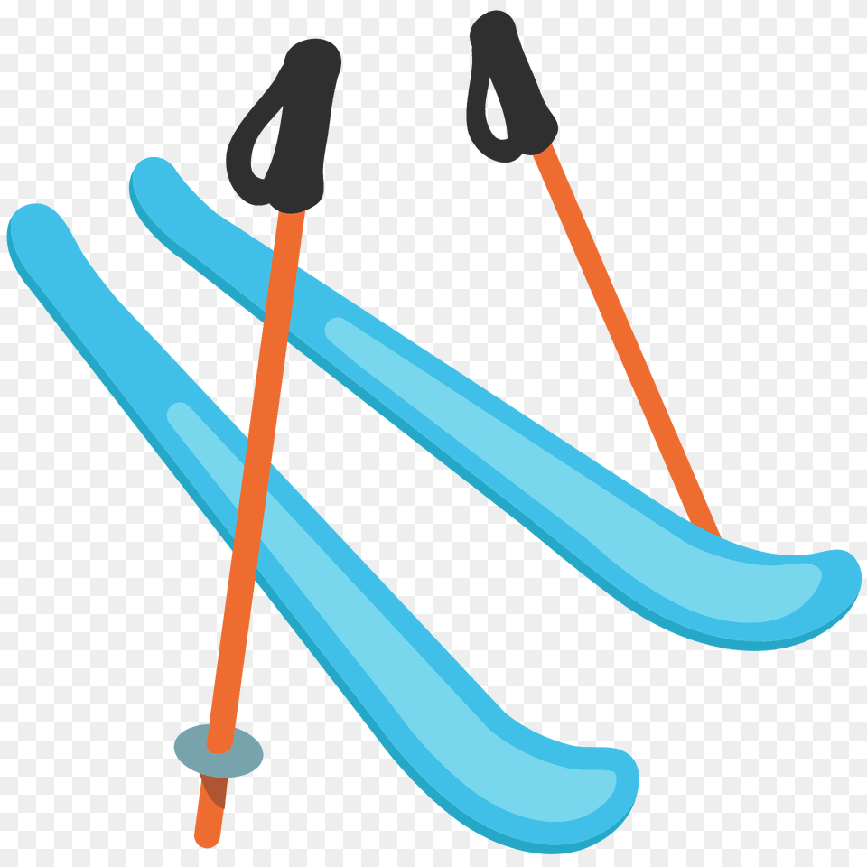 Skis Emoji Clipart, Stick, Outdoors, Smoke Pipe Free Png