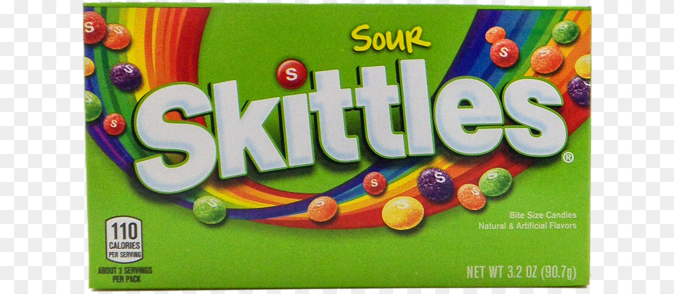 Skittles Sour Theater Box Sour Skittles Back Of Box, Candy, Food, Sweets, Ball Free Png