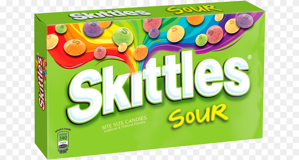 Skittles Sour Theatre Box Uncle Chunks Munch American Sweets Seedless Fruit, Food, Birthday Cake, Cake, Cream Png Image