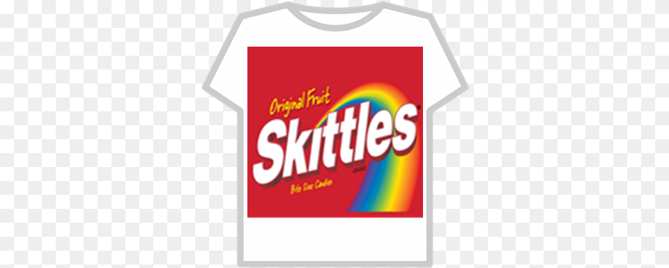 Skittles T Shirt Roblox Graphic Design, Clothing, T-shirt Free Transparent Png