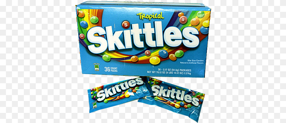 Skittles Tropical Bite Size Candies, Candy, Food, Sweets, Birthday Cake Png Image