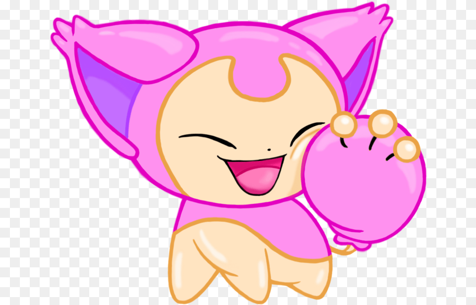 Skitty Chibi Transparent, Purple, Baby, Person, Face Png