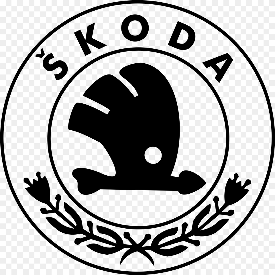 Skoda Octavia Logo Vector, Gray Png