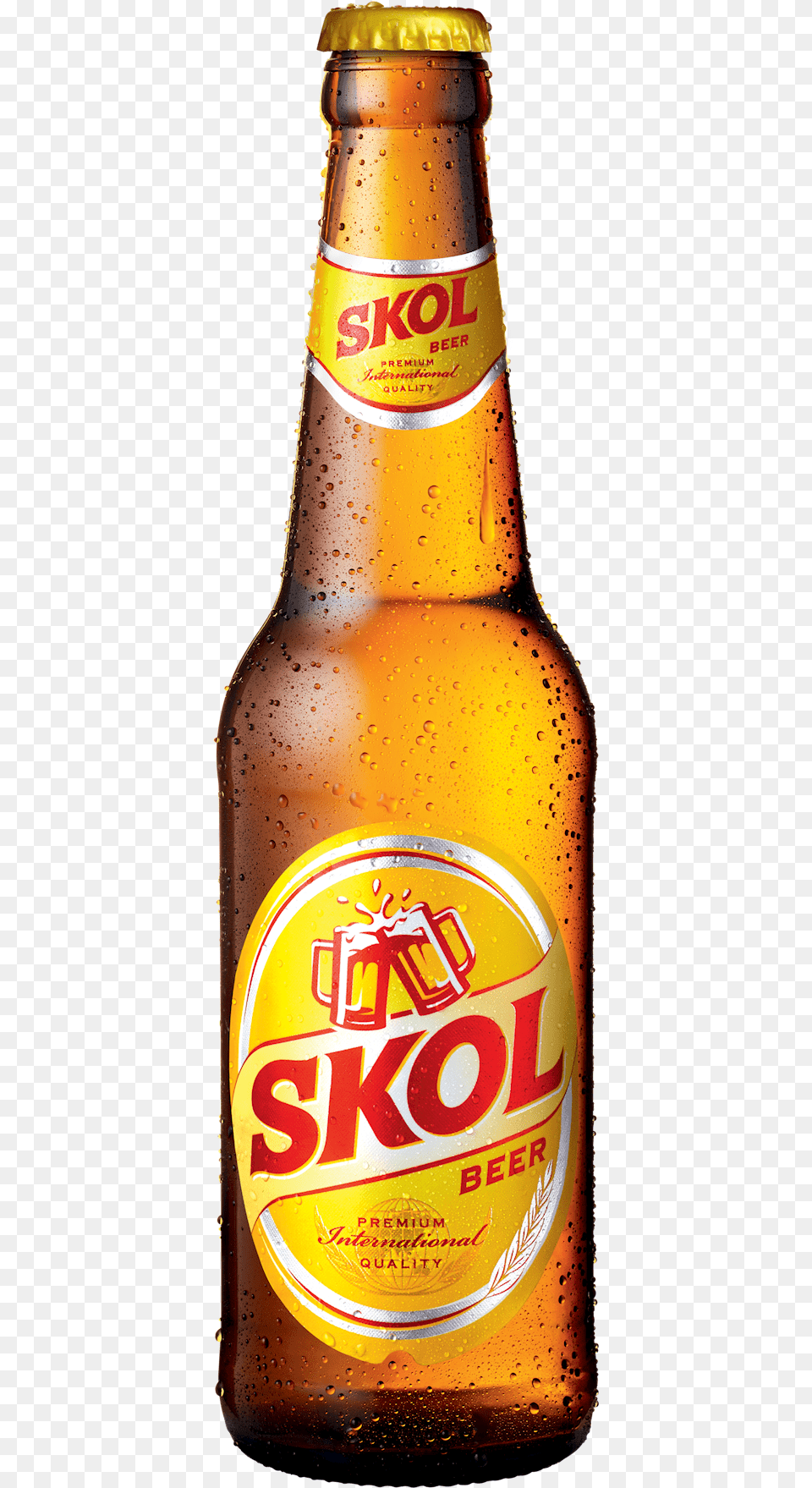 Skol Beer Bottle, Alcohol, Beer Bottle, Beverage, Lager Free Png Download