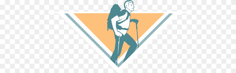 Skorrahestar Hiking Logo Illustration, Person, Walking, Adult, Male Free Transparent Png