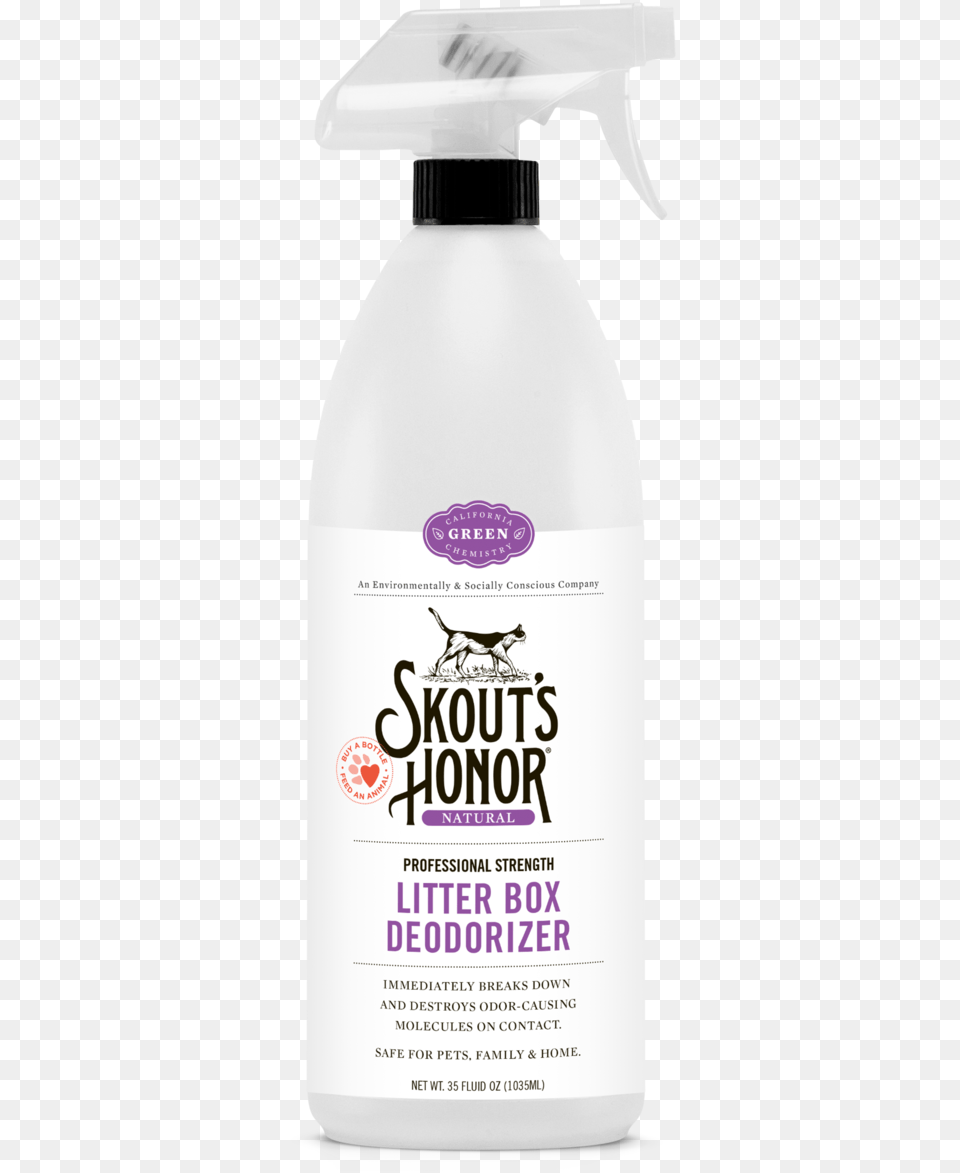Skouts Honor Litter Box Deodorizer Cosmetics, Bottle, Lotion, Animal, Canine Free Png Download