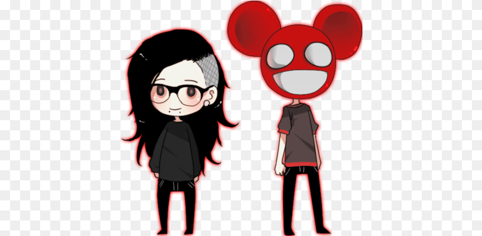 Skrillex Deadmau5 And Dubstep Image Skrillex And, Publication, Book, Comics, Adult Free Png Download