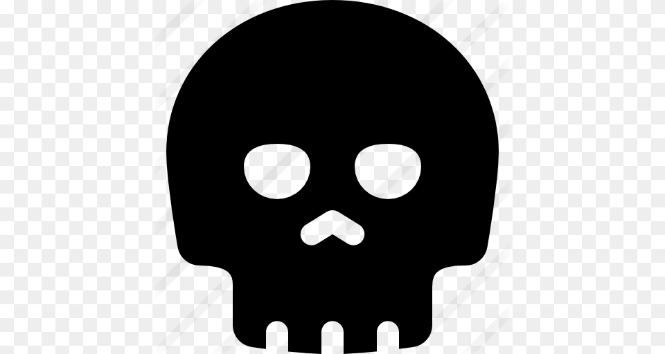 Skull, Gray Free Png