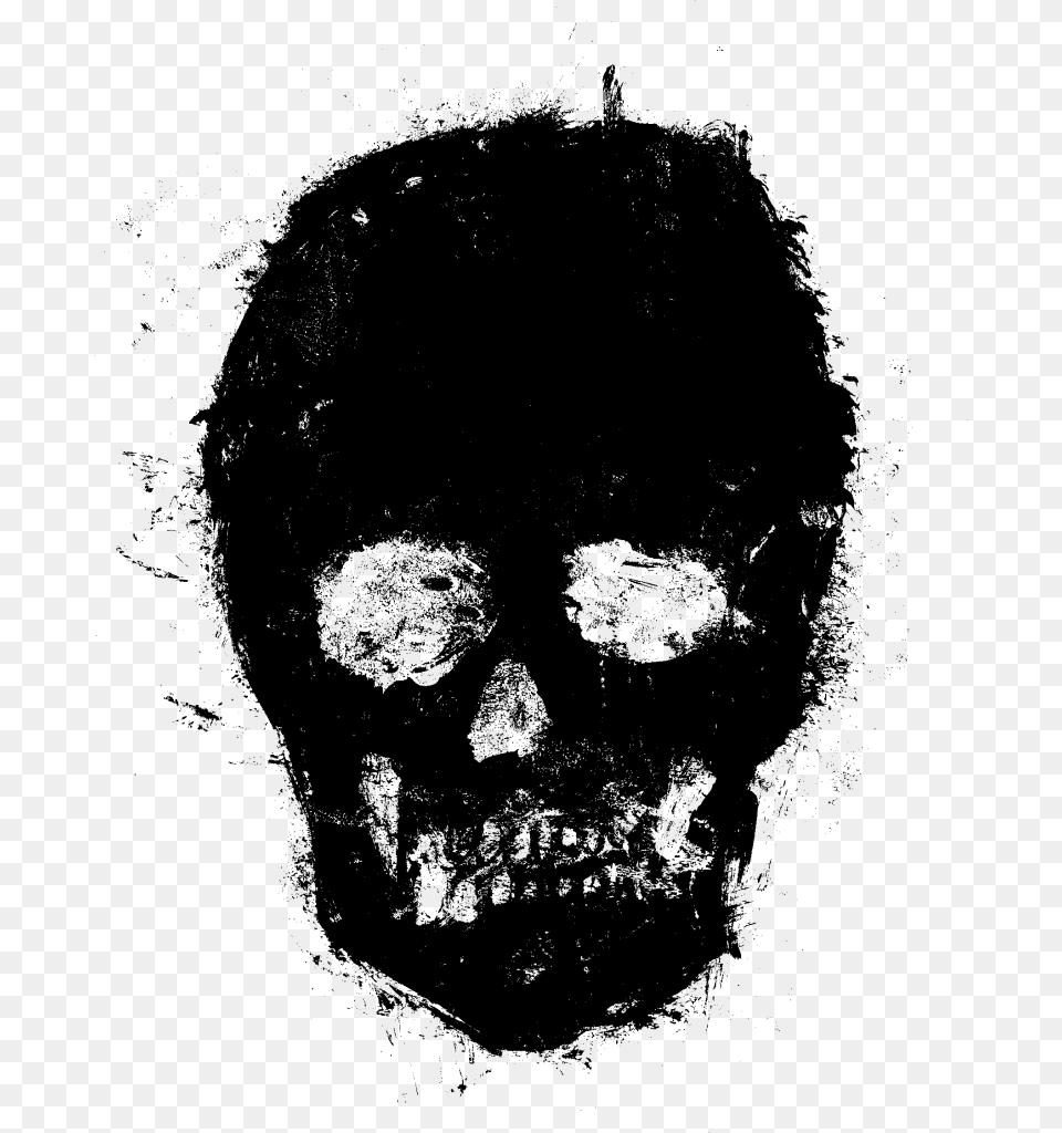 Skull, Gray Free Transparent Png