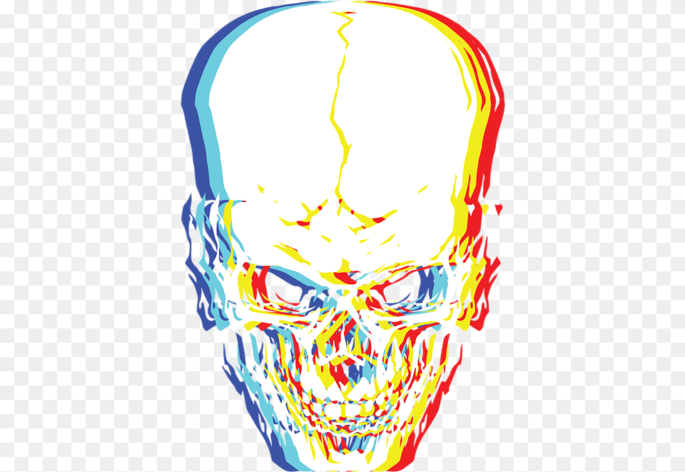 Skull, Art, Graphics, Modern Art, Person Free Png Download