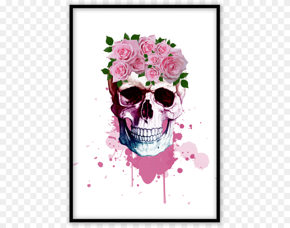 Skull, Art, Plant, Graphics, Flower Bouquet Free Png