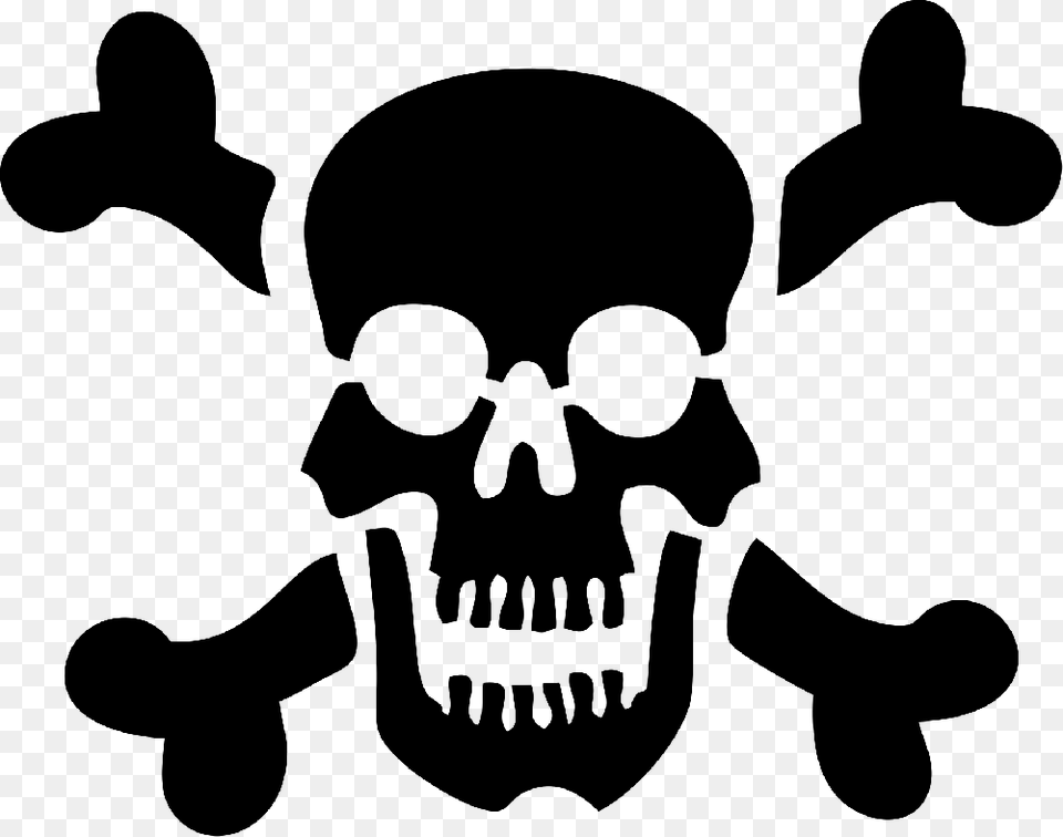 Skull, Stencil, Baby, Person, Pirate Free Transparent Png