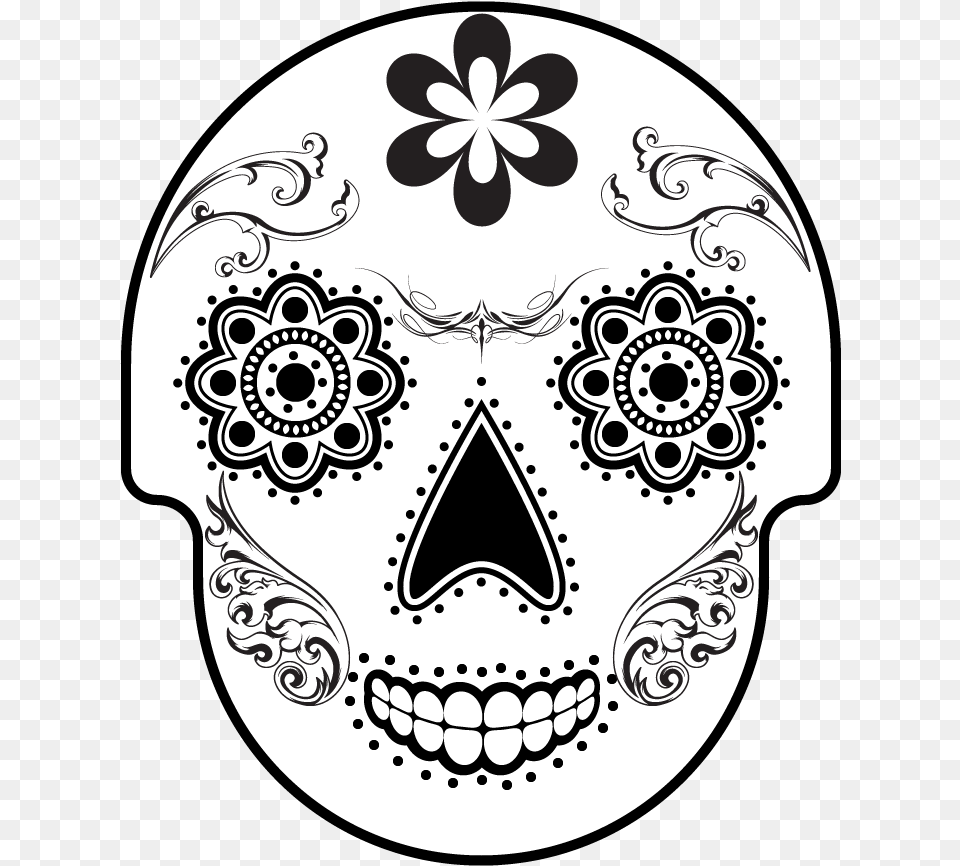 Skull, Stencil, Art, Drawing, Adult Png