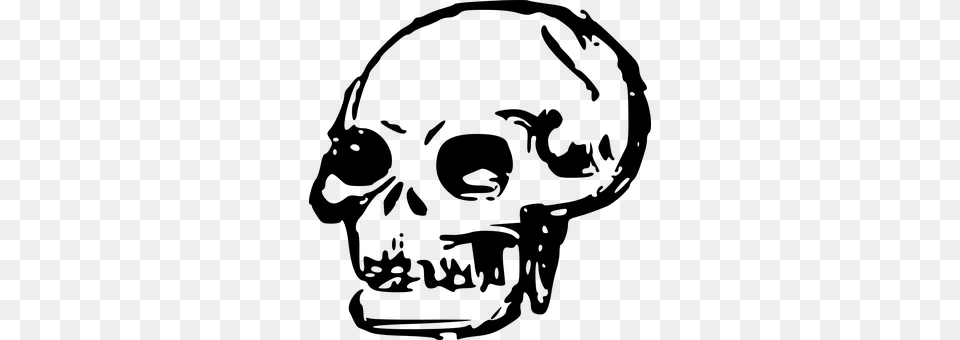 Skull Gray Free Png