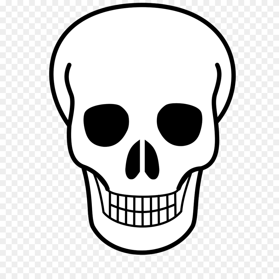 Skull, Stencil, Person Free Transparent Png