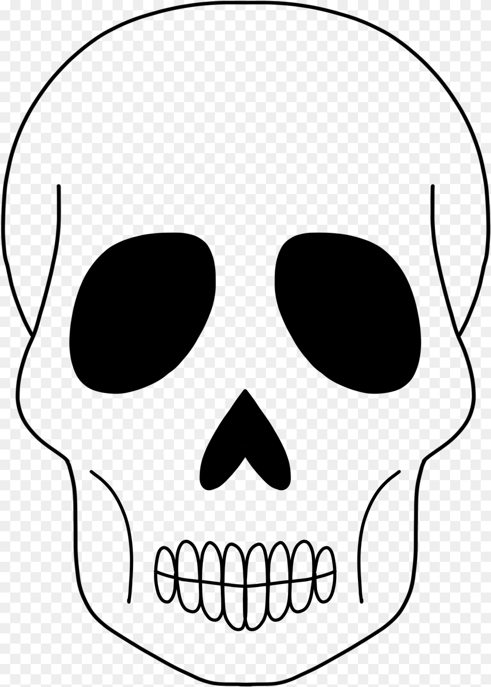 Skull, Gray Png Image