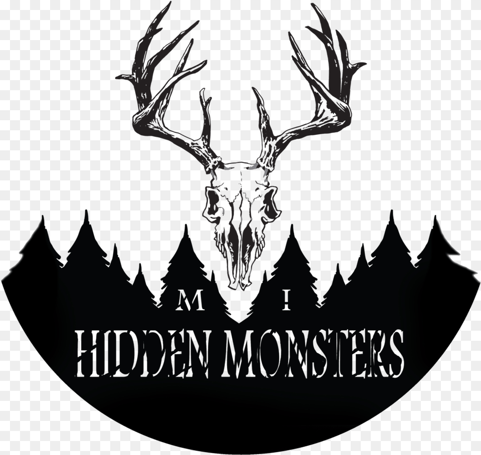 Skull, Antler, Animal, Deer, Mammal Png Image