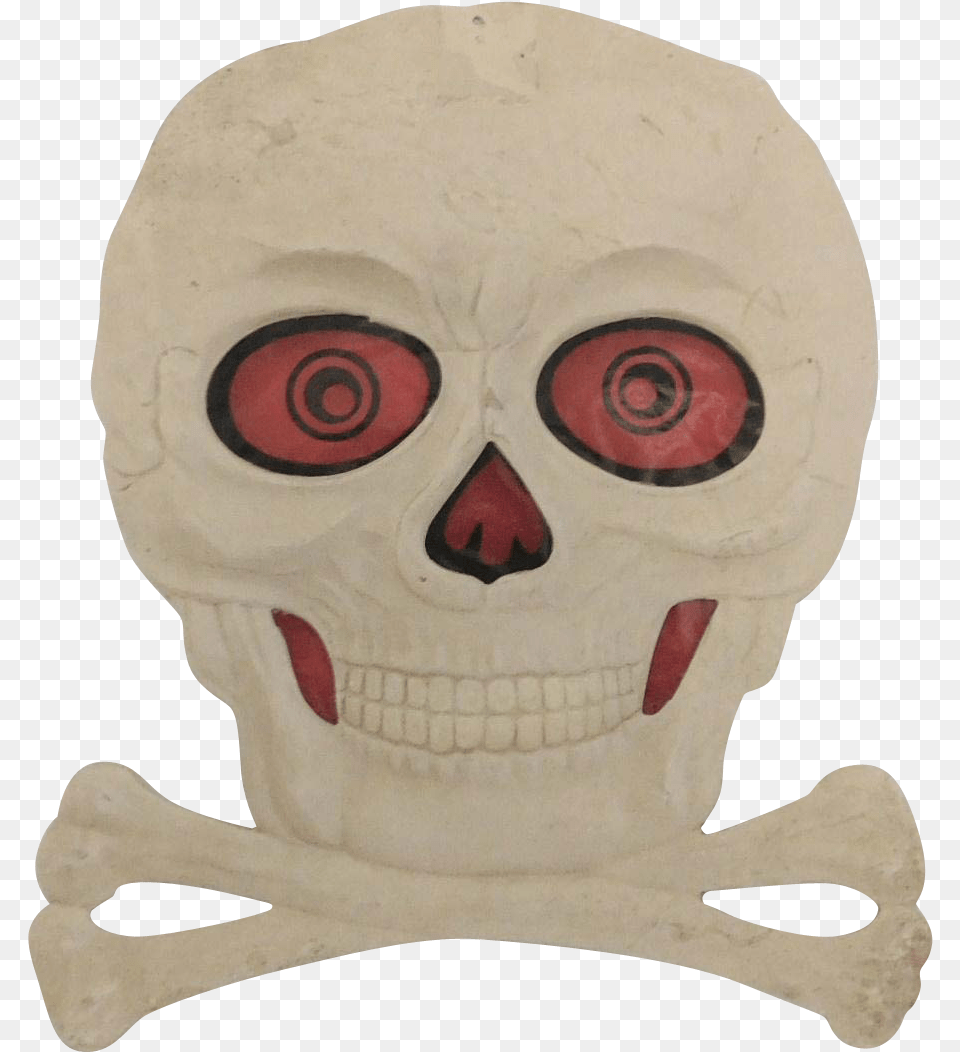 Skull Amp Crossbones Halloween Decoration Germany 1930 Skull And Crossbones, Baby, Person, Face, Head Png
