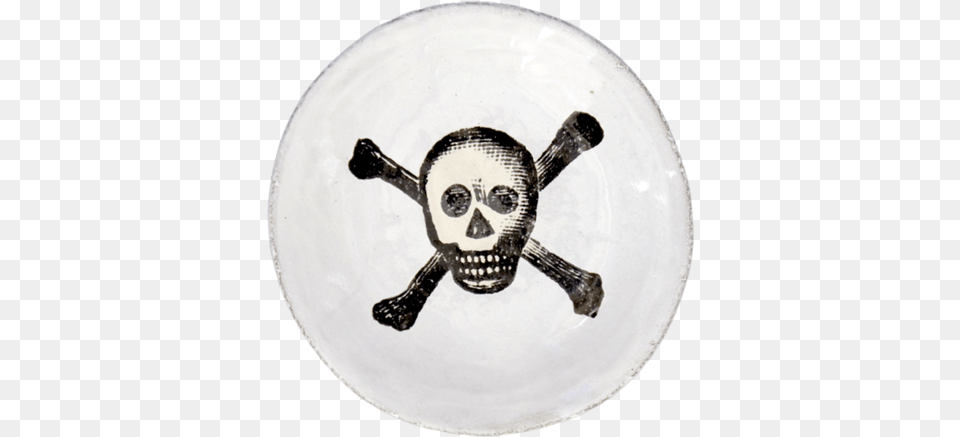 Skull Amp Crossbones Plate John Derian For Astier De Villatte Skull, Art, Porcelain, Pottery, Food Free Png