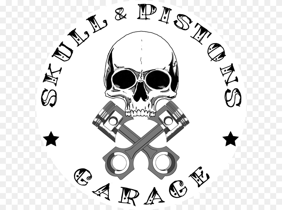 Skull Amp Pistons Garage Was Established In 2014 By Two Rose Tattoo Font, Accessories, Sunglasses, Person, Man Free Png
