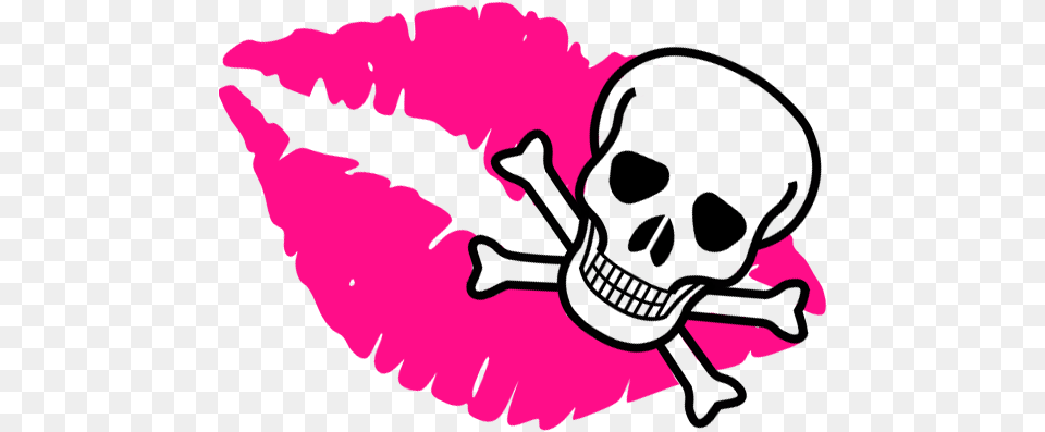 Skull And Bones Clipart Download Best Skull And Pink Skull Clip Art, Silhouette, Baby, Person, Cupid Png
