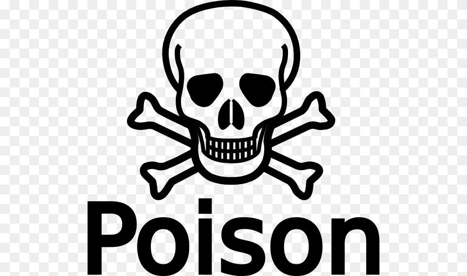 Skull And Bones Poison, Stencil Png Image