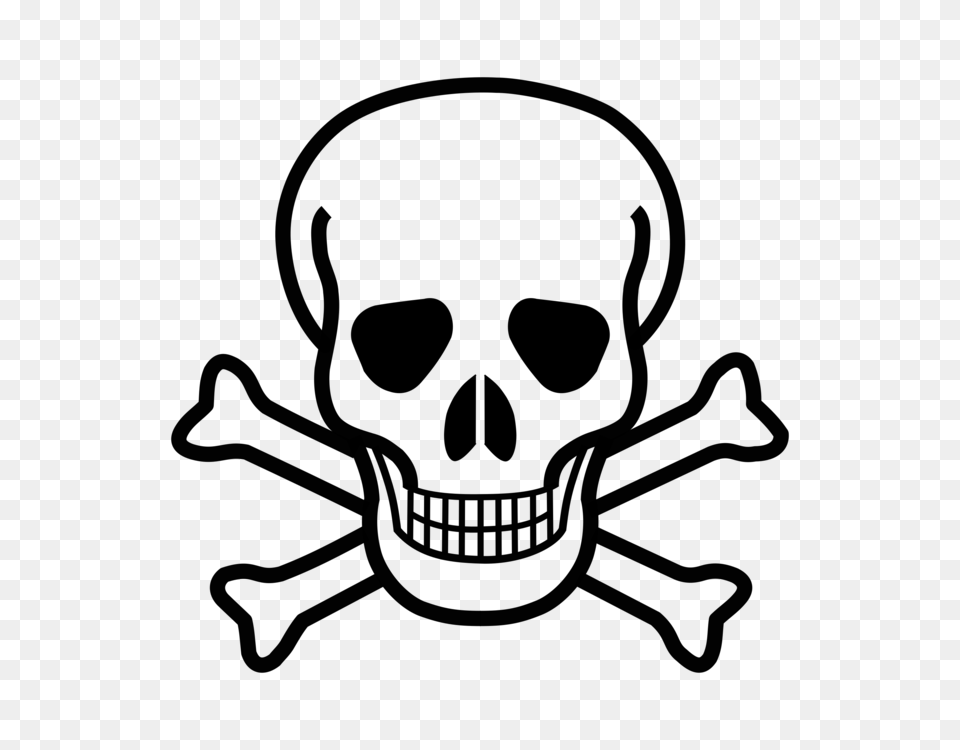 Skull And Bones Skull And Crossbones Human Skull Symbolism Drawing, Gray Png Image