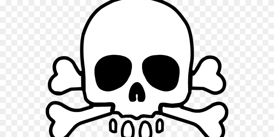 Skull And Cross Bones, Stencil Png