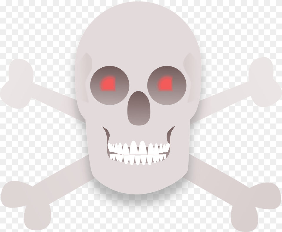 Skull And Cross Bones Clipart, Animal, Fish, Sea Life, Shark Free Png