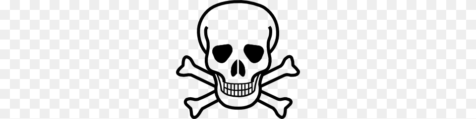 Skull And Crossbones, Stencil, Baby, Person, Pirate Free Png Download