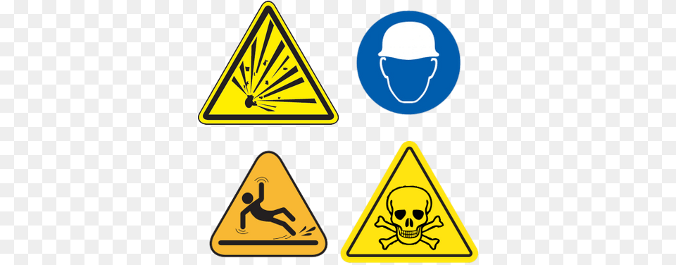 Skull And Crossbones, Sign, Symbol, Triangle, Road Sign Png Image