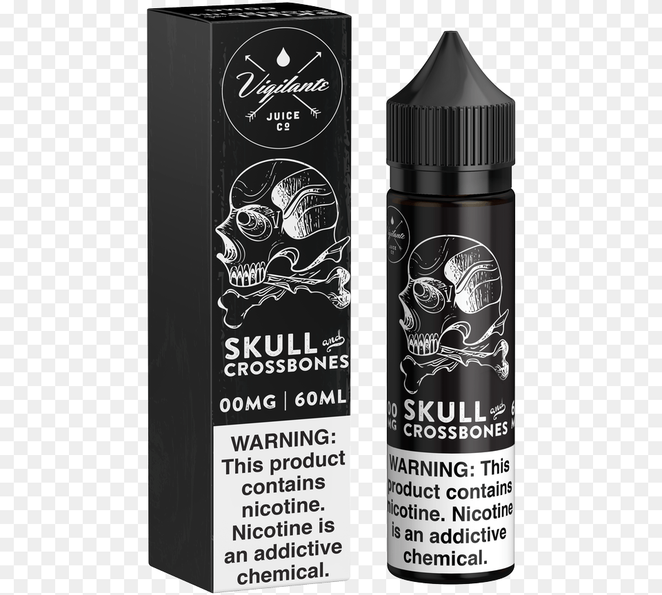 Skull And Crossbones By Vigilante Juice Co Moya Territoriya Moi Pravila, Bottle, Shaker, Can, Spray Can Png Image