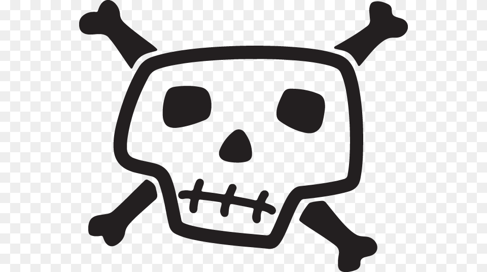 Skull And Crossbones Clip Art, Stencil, Baby, Person Free Transparent Png