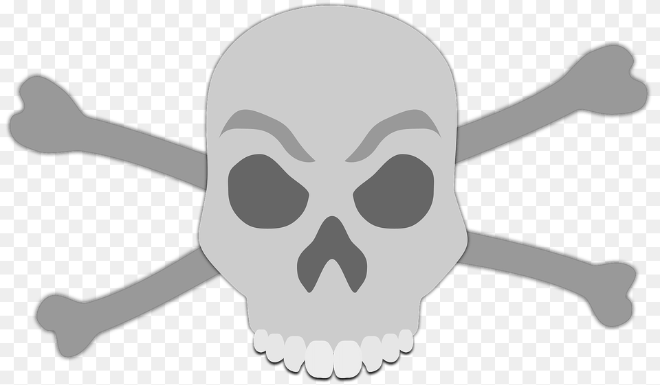 Skull And Crossbones Clipart, Face, Head, Person, Animal Png