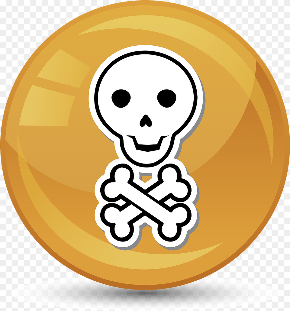 Skull And Crossbones Death Imagens De Caveira De Halloween, Face, Head, Person, Disk Png