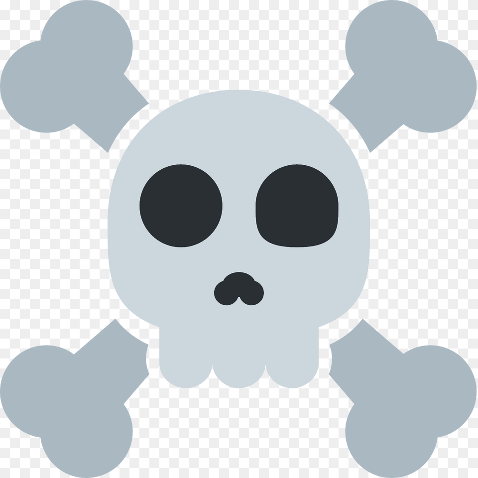 Skull And Crossbones Emoji Clipart, Animal, Bear, Mammal, Wildlife Png